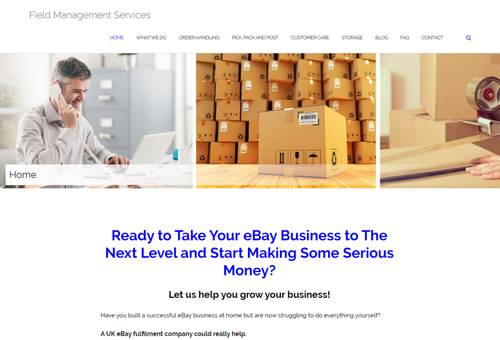 Field Management Services website - built in WordPress