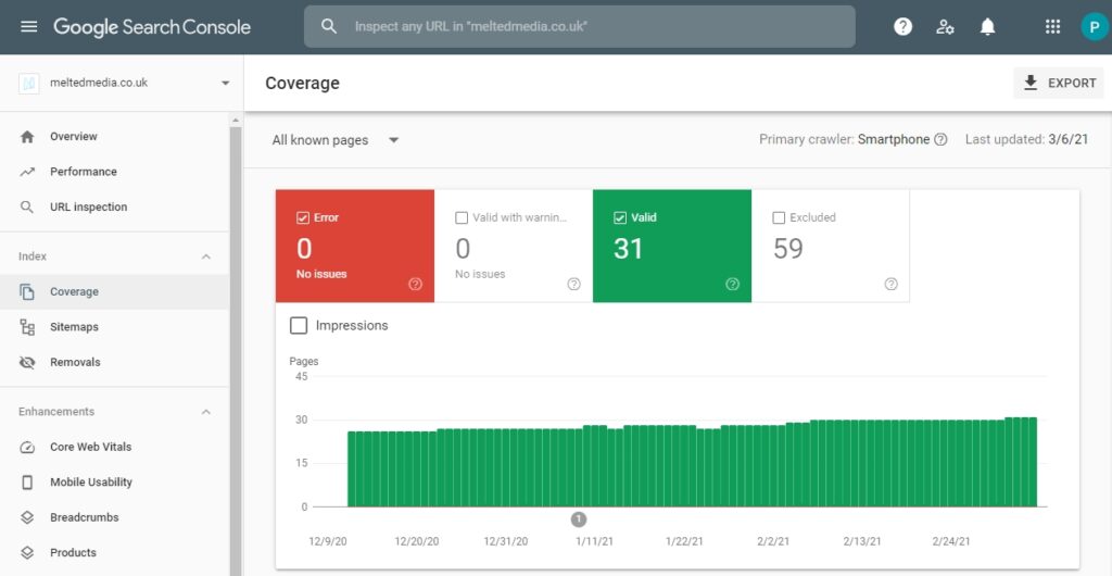 Monitor your website health with Google Search Console