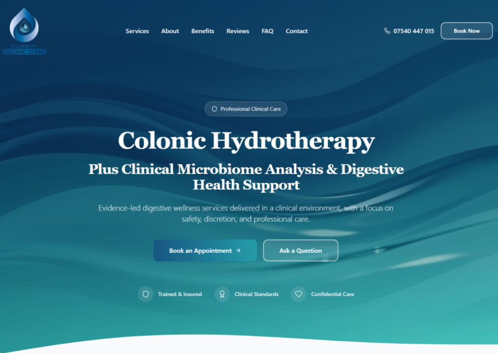 Wilmslow Colonic Clinic website